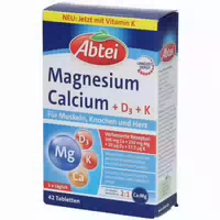 Abtei Magnesium Calcium D3 42 St Tabletten