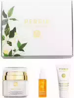 Perris Swiss Laboratory Skin Fitness Geschenkset = Active Anti Aging Face Cream 50ml Peeling Soft 15ml Pure Regenerating Oil 10ml