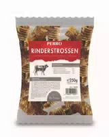 Perro Rinderstrossen Mittelharter Kauartikel für Hunde
