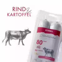 Perro Delikatessrolle No 1 Rind Kartoffel Monoprotein Hundewurst