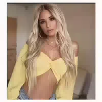 Perücke Damen Lang Locken Ombre Dunkle Wurzel Blond 1 st