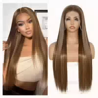 Perücke Damen Synthetisch Haare 150 Dichte 13x6 Lace Front H 1 st
