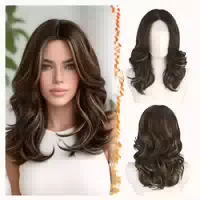 Perücke Schulterlänge Wellen Pony Synthetik Damen Blond Ombr 1 st