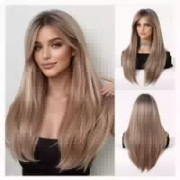 Perücke Gewellt Blonde Synthetikhaar Hitzebeständig Gemischt 1 st