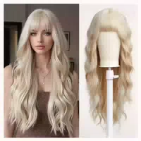 Perücke Gewellt Blonde Synthetikhaar Hitzebeständig Gemischt 1 st