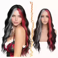 Perücke Gerade Mittelscheitel Damen Synthetisch Auburn 71cm 1 st