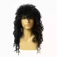 Perücke Herren Lange Lockige Mullet 70er 80er Heavy Metal Sc 1 st