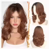Perücke Kurze Gewellte Schulterlang Bodywave Synthetik Graue 1 st