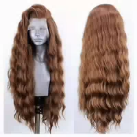 Perücke Lace Front 13x4 Glueless Lang Lockig Damen Ingwer Br 1 st