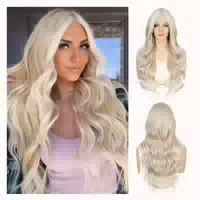 Perücke Lace Front Synthetisch Körperwelle 13x4 Blonde mit W 1 st