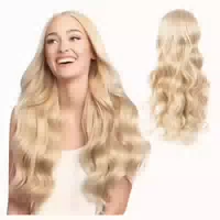Perücke Lang Gewellt Blond 70 cm 1 st