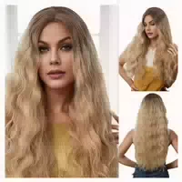 Perücke Lang Ombre Blond 26 Zoll Mittelscheitel Synthetisch 1 st