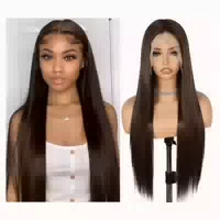 Perücke Lange Gerade Synthetisch 150 Prozent 13x6 Lace Front 1 st