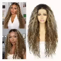 Perücke Lockig Lacefront Synthetisch 13x3 26inch Frauen Ombr 1 st
