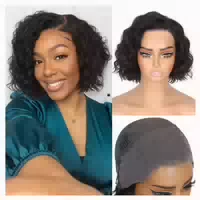 Perücke Menschenhaar Locken Bob Spitze Hd 13x4 Front Lace 20 1 st