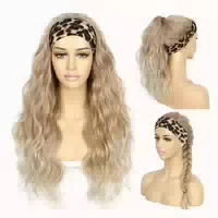Perücke Stirnband Blond Wellig Synthetisch Ombre Glueless Mi 1 st