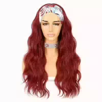 Perücke Stirnband Kleberlos 150 Dichte 26 Inch Damen Wellig 1 st