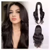 Perücke Lang Lockig Synthetisch Ombre Damen Haare Hellblond 1 st