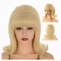 Perücke Vintage Stil 60er Jahre 70er Jahre Pinup 1 st