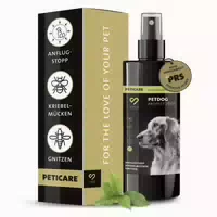 Peticare Kriebelmücken & Gnitzen Stopp für Hunde, Schutz vor Möglichem Ekzem & Juckreiz