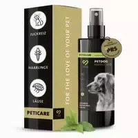 Peticare Anti Läuse & Haarlinge Spray Für Hunde, Lindert Effektiv Juckreiz 100 Ml