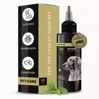 Peticare Anti Parasiten Mittel Für Hunde Ohren, Gegen Ohrmilben Pilze