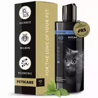 Peticare Mittel gegen Milben, Pilz & Flöhe für Hunde, Lindert Juckreiz & für Hautregeneration
