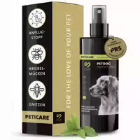 Peticare Kriebelmücken & Gnitzen Stopp für Hunde, Schutz vor Möglichem Ekzem & Juckreiz
