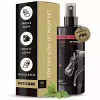 Peticare Mauke Pflege für Pferde, Fesselbeugen Spray gegen Krusten, Trockene & Feuchte Mauke