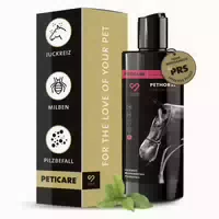 Peticare Anti Parasiten Pferde Shampoo Gegen Milben Flöhe Pilz, Lindert Juckreiz 250 Ml