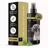 Peticare Natürliches Trocken Shampoo Für Hunde, Stressfreie Wäsche Ohne Wasser 200 Ml