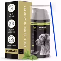 Peticare Dentalspray für Hunde, Natürliche Zahnpflege gegen Mundgeruch & Plaque, mit Kokosöl