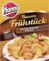 Pfanni Bauernfrühstück Bratkartoffeln mit Speck & Ei