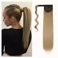 Pferdeschwanz Clip in Extensions 55 cm Schwarz&gebleichtes B 1 st