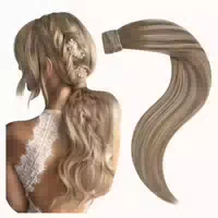 Tressen Echthaar Remy Balayage Ombre Braun 30cm 80g 4 7 Weft 1 st