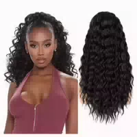 Pferdeschwanz Haarteil Ponytail Extension Kordelzug Afro Blo 1 st
