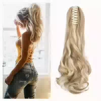Haarteil Pferdeschwanz Zopf 50 cm 150g Sandy Blonde&gebleich 1 st