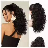 Pferdeschwanz Haarteil Clawclip Extension 46 cm Schwarzbraun 1 st