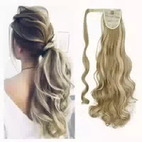 Pferdeschwanz Haarteil Clip in 60 cm Gebleichtes Blond&sandy 1 st