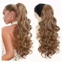 Pferdeschwanz Haarteil 66cm 66cm Licht Blond mit Bleichen Bl 1 st