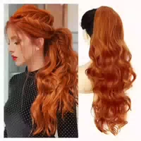 Pferdeschwanz Haarverlängerung Haarteil Clip Extensions Blon 1 st