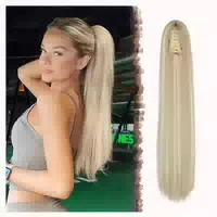Pferdeschwanz Haarteil Extensions 16h613# Schmutzige Blondin 1 st