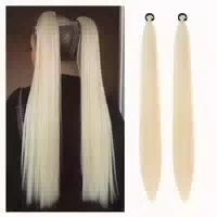 Pferdeschwanz Haarteil Zopf Ombre 66 cm Pack Of 2 Goldblon 1 st