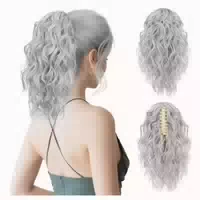 Pferdeschwanz Haarverlängerung Gewellt 31 cm Goldblond mit H 1 st