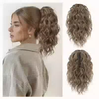 Pferdeschwanz Haarverlängerung Kinnclip 31 cm Natürliches Sc 1 st