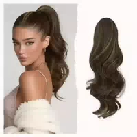 Pferdeschwanz Klammer Extension Synthetik 41cm Frauen 10h24b 1 st