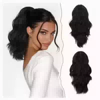Pferdeschwanz Verlängerung Clip Ponytail Haarteil Klammer Ti 1 st