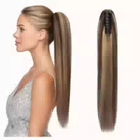 Pferdeschwanz Zopf Echthaar 35cm 105g 4p27 Mittelbraun Dunke 1 st