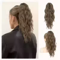 Pferdeschwanzverlängerung 46 cm Dunkles Aschblond mit Highli 1 st