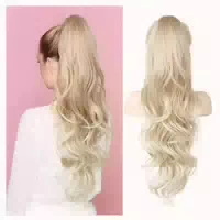 Pferdeschwanzverlängerung 66cm Gewellt Clip 66 cm Blond Bis 1 st